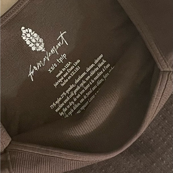 NEW Free People Movement Good Karma Square Neck Crop Top in Hot Fudge Size XS/S - Picture 5 of 7